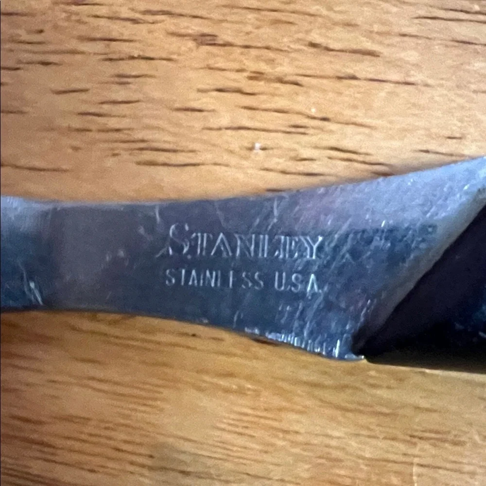 Vintage Stanley Black Carving Fork
